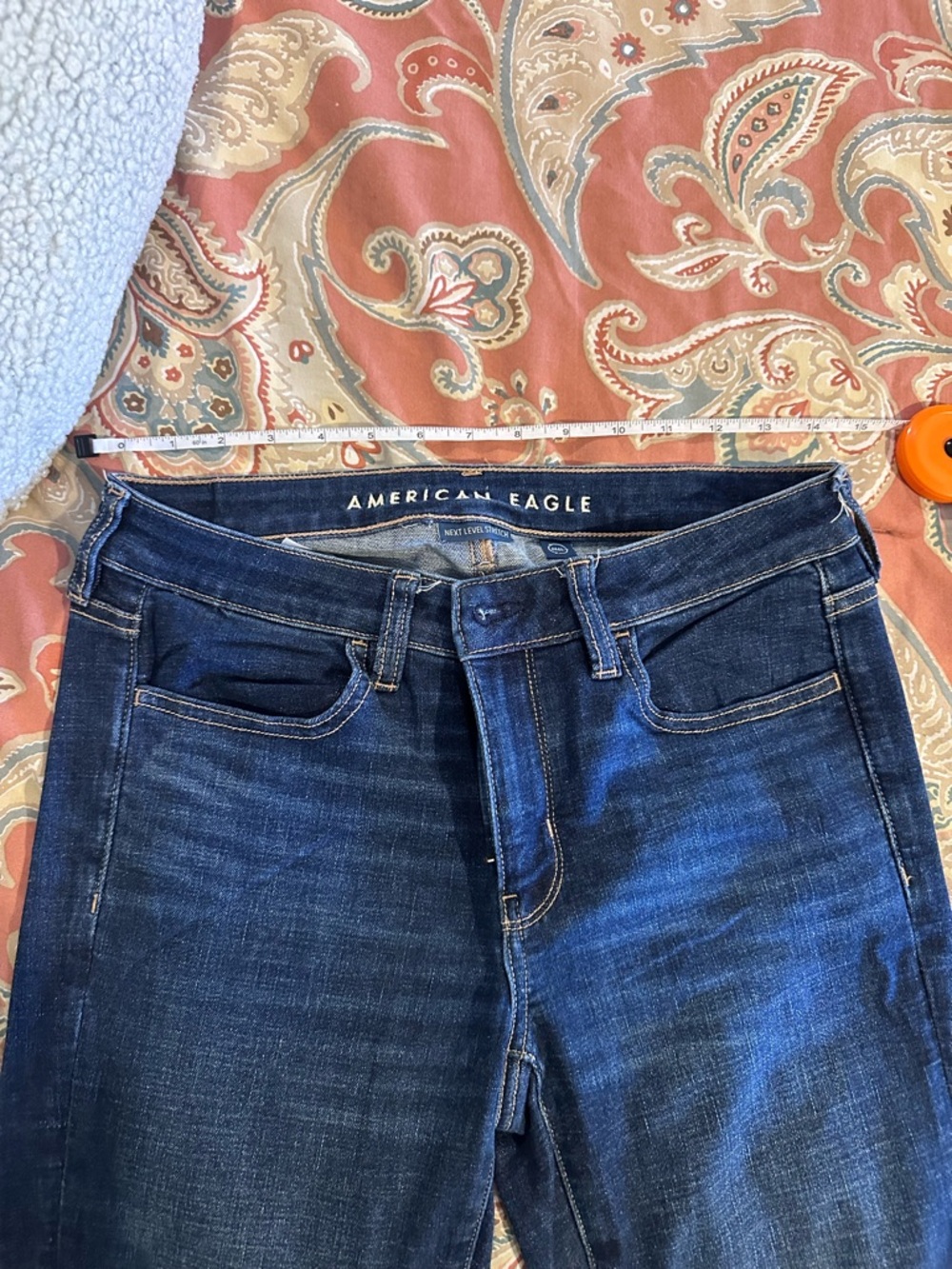 American Eagle Outfitters Women's Dark Blue Skinny Jean Jeggings - Picture 4 of 4